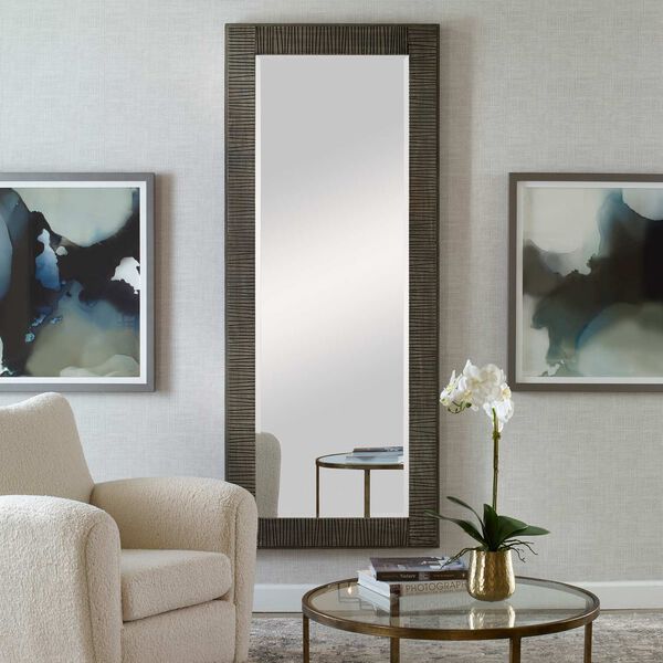 Figaro Aged Gray 34 x 82-Inch Wall Mirror, image 4