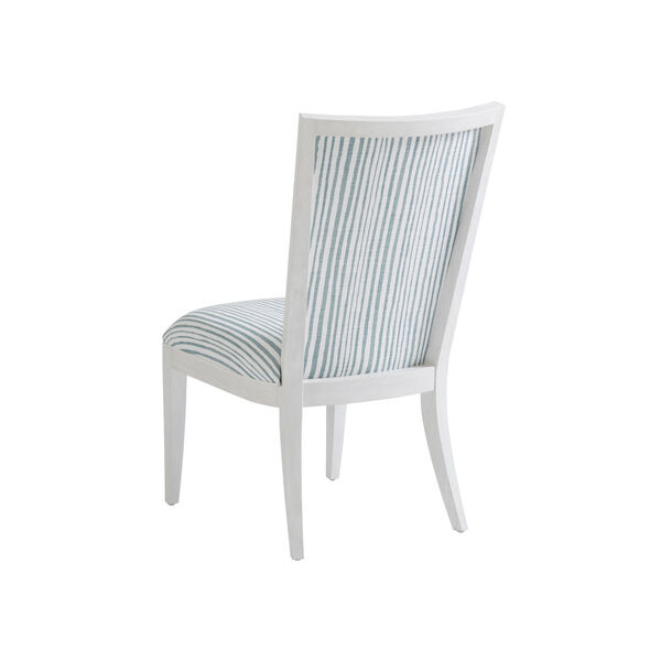 Ocean Breeze White and Blue Sea Winds Upholstered Side Chair, image 2