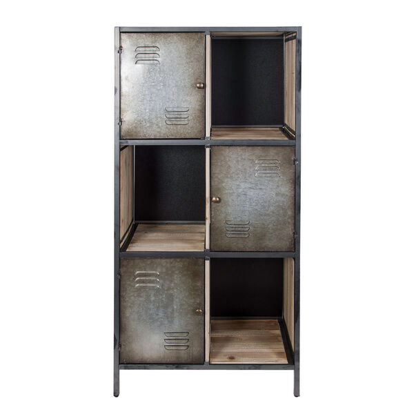 Casa Weathered Steel Bookcase, image 1
