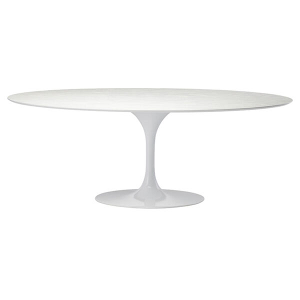 Echo Matte White Dining Table, image 2
