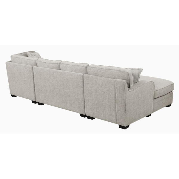 Cooper Ivory Tan Sofa Sectional with Pillows and Track Arms, image 5