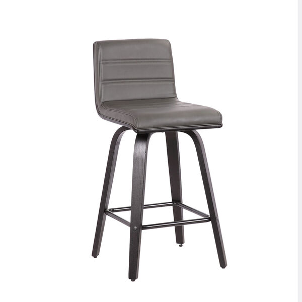 Vienna Black and Gray 26-Inch Counter Stool, image 1