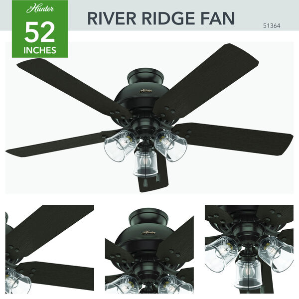 River Ridge Noble Bronze 52-Inch LED Ceiling Fan, image 4