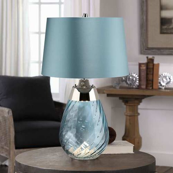 Lena Blue Two-Light Table Lamp, image 2