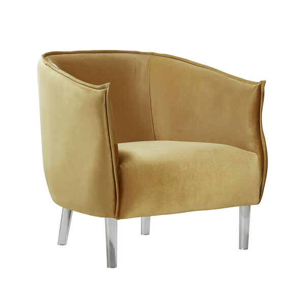 Lila Gold Velvet Chair, image 2