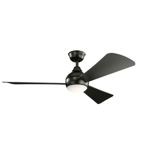 Sola Satin Black 54-Inch One-Light LED Ceiling Fan, image 2