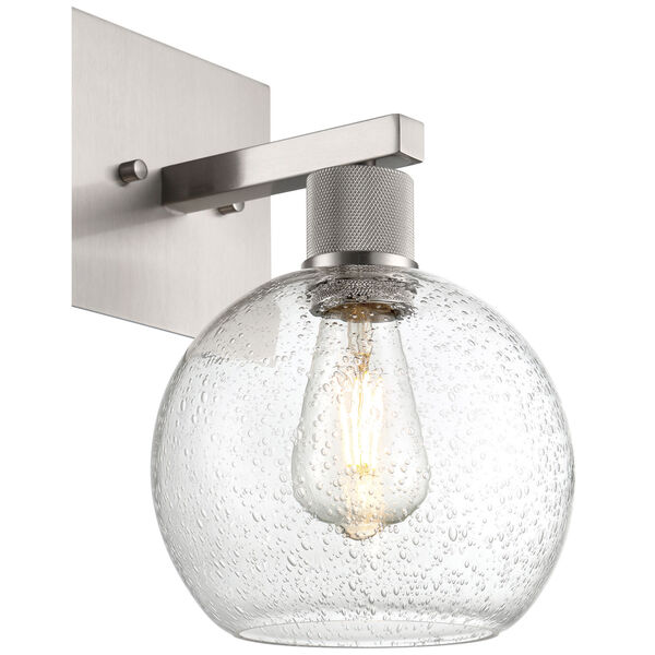 Port Nine Silver Globe Outdoor One-Light LED Wall Sconce with Clear Glass, image 5