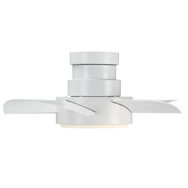 Vox Matte White 26-Inch 3000K LED Flush Mount Ceiling Fans, image 3