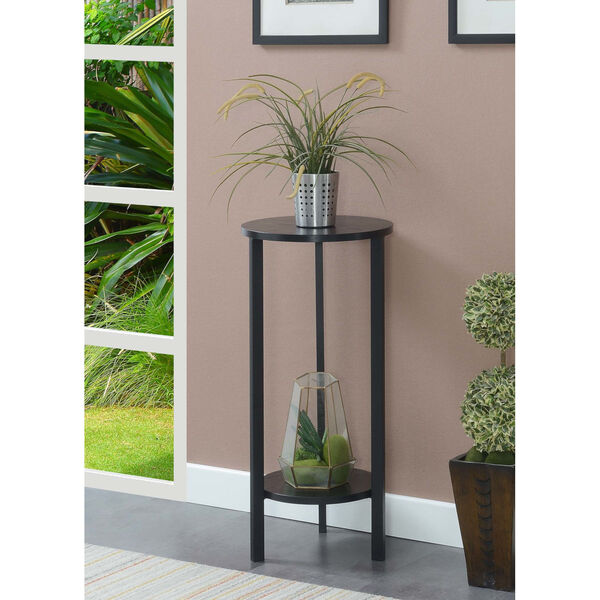 Graystone Black 32-Inch Plant Stand, image 1