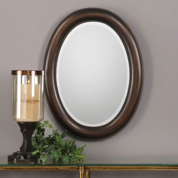 Evelyn Bronze Oval Mirror, image 1