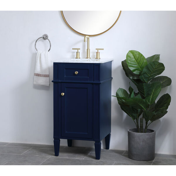 Williams Blue 18-Inch Vanity Sink Set, image 3