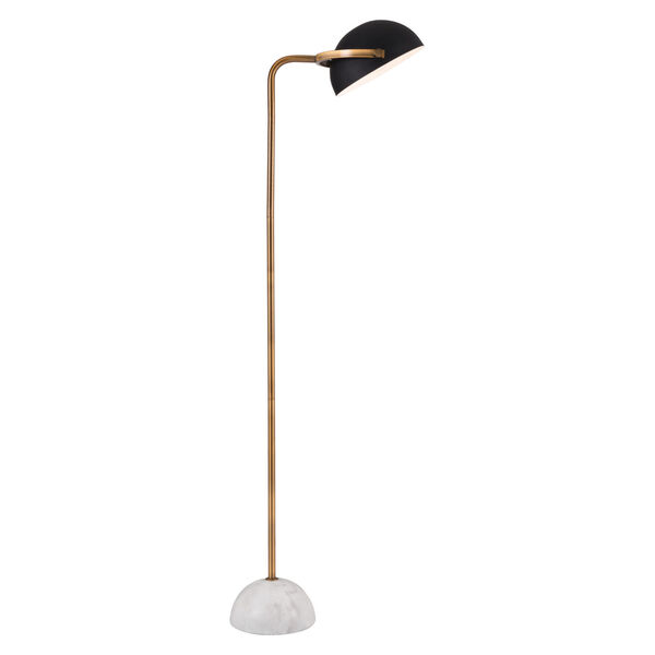 Irving Black One-Light Floor Lamp, image 3