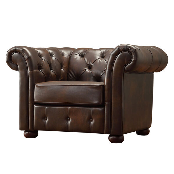 Norfolk Cocoa Chesterfield Arm Chair, image 3