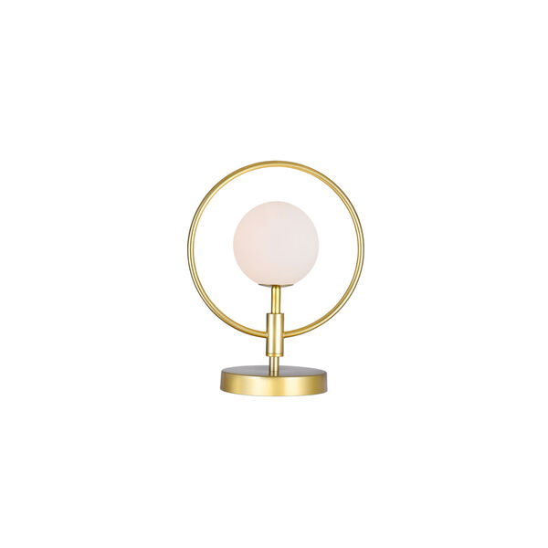 Celeste Medallion Gold LED Table Lamp, image 1