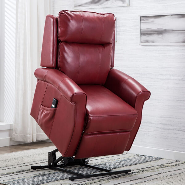 Lehman Red Traditional Lift Chair, image 3
