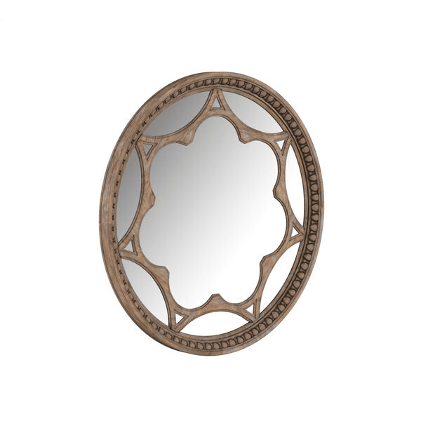 Architrave Brown Round Mirror, image 5