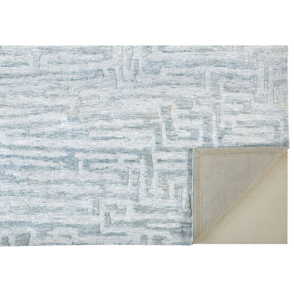 Colton Modern Minimalist Blue Rectangular: 3 Ft. 6 In. x 5 Ft. 6 In. Area Rug, image 4