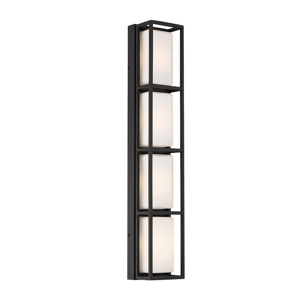 Tamar Black Four-Light LED Outdoor Wall Sconce, image 1