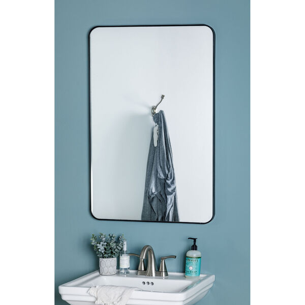 Franco Black Rectangular Mirror, image 2