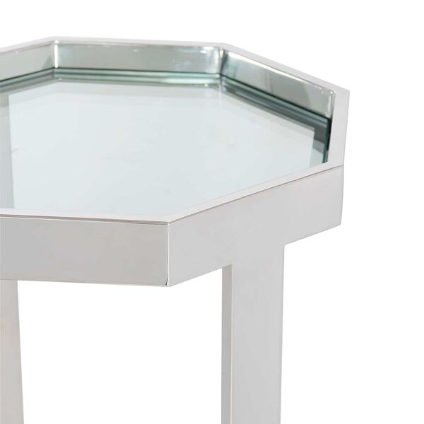 Silhouette Polished Stainless Steel Accent Table, image 6