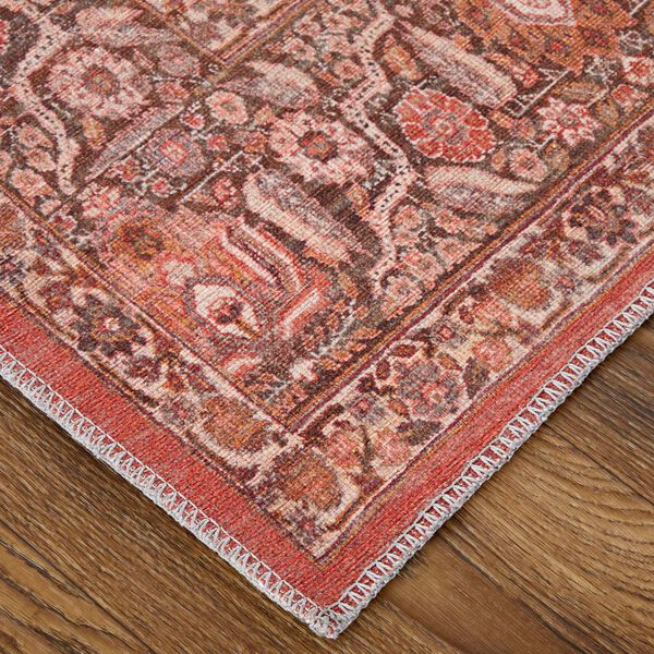 Rawlins Bohemian Eclectic Medallion Red Tan Pink Area Rug, image 5