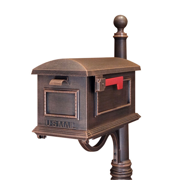 Traditional Copper Curbside Mailbox, image 1