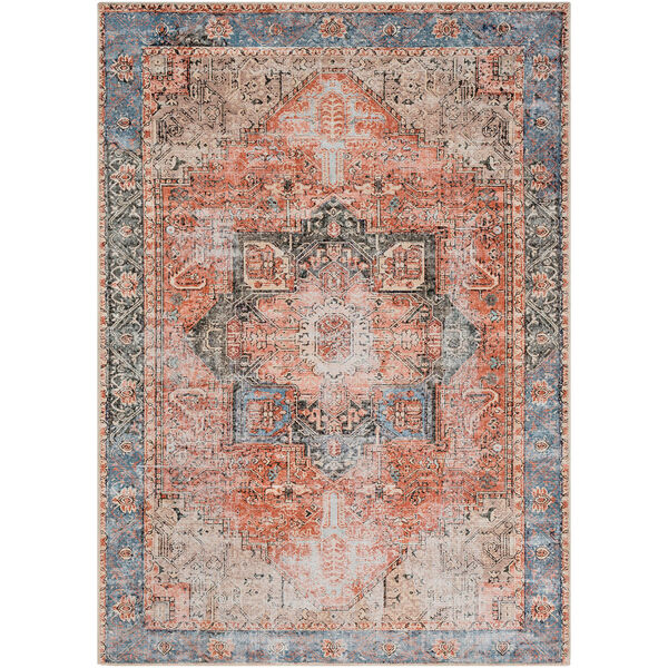 Amelie Clay and Denim Rectangular: 7 Ft. 10 In. x 10 Ft. 3 In. Rug, image 1