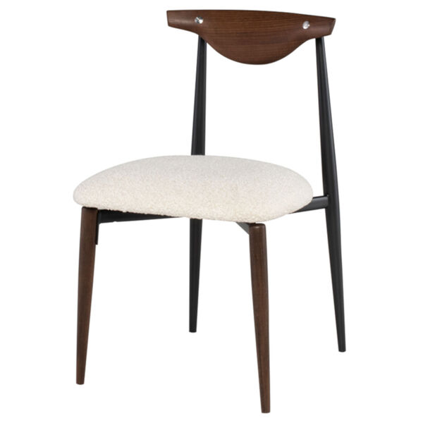 Vicuna Beige and Walnut Dining Chair, image 1