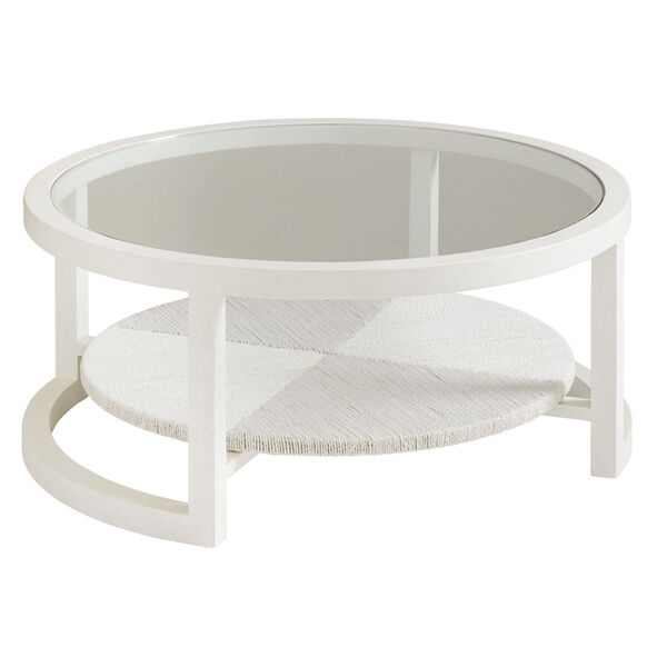 Ocean Breeze White Pompano Round Cocktail Table, image 1