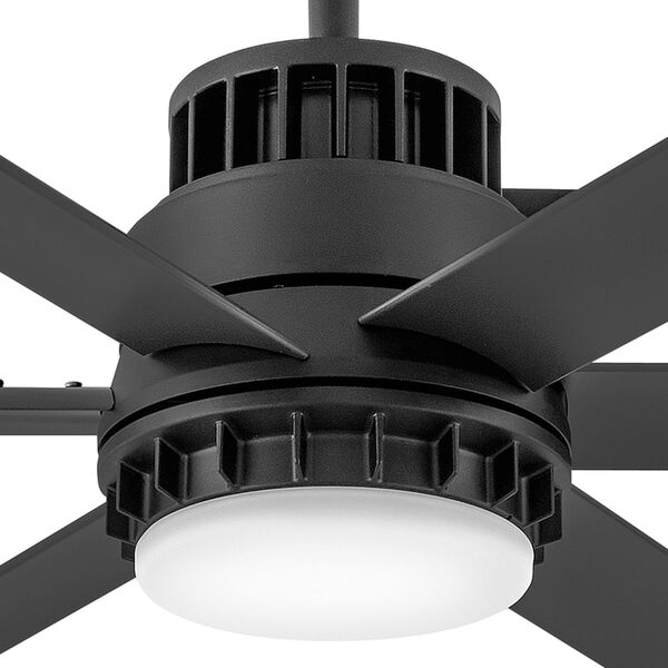 Draftsman Matte Black 72-Inch LED Ceiling Fan, image 6