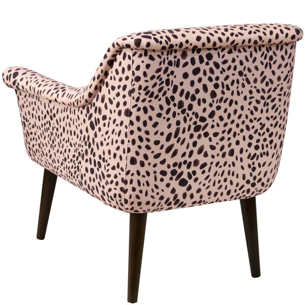 Washed Cheetah Pink Black 34-Inch Chair, image 4