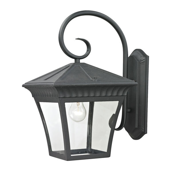 Ridgewood Matte Textured Black One-Light Large Outdoor Wall Sconce, image 1