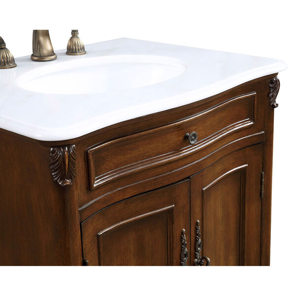Windsor Teak 27-Inch Vanity Sink Set, image 5