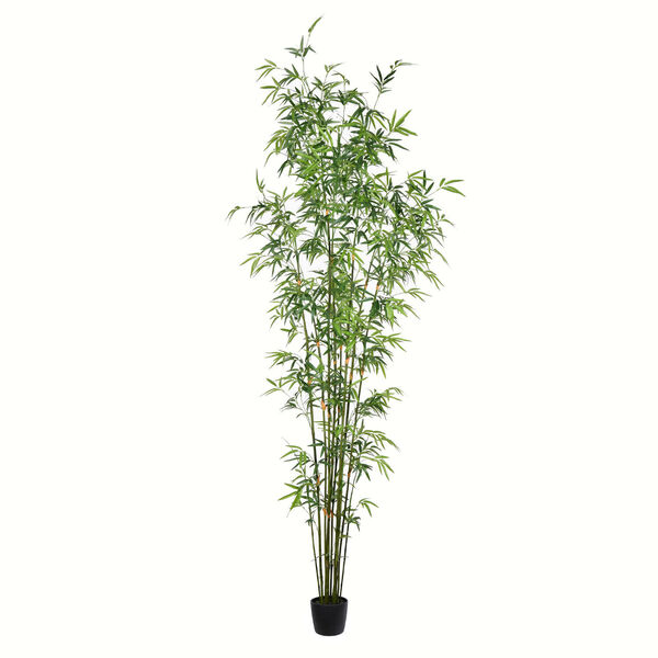 Green Potted Mini Bamboo Tree with 2053 Leaves, image 1
