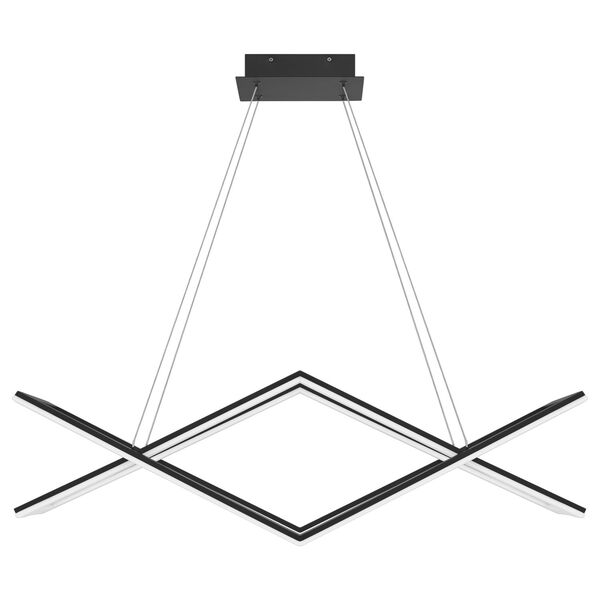 Newman Matte Black LED Chandelier, image 3