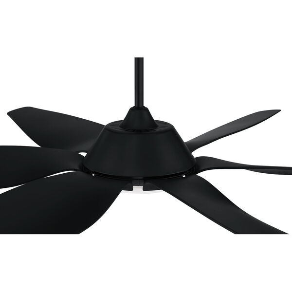 Zoom Flat Black 66-Inch One-Light Ceiling Fan, image 6