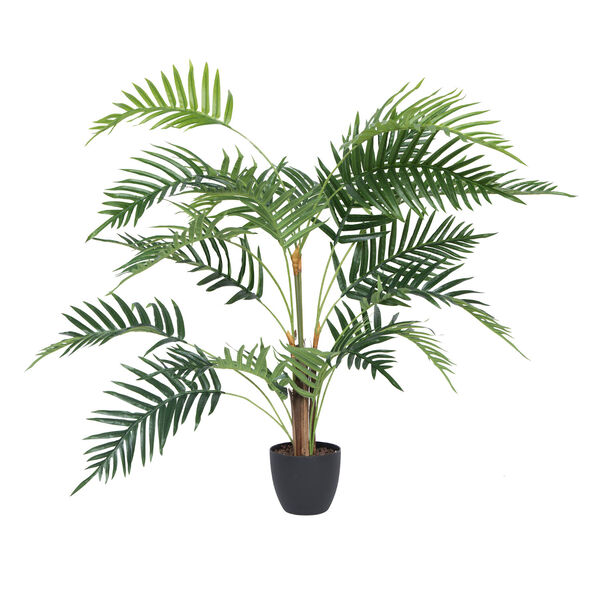 Green 35-Inch Potted Fern Palm Tree, image 1