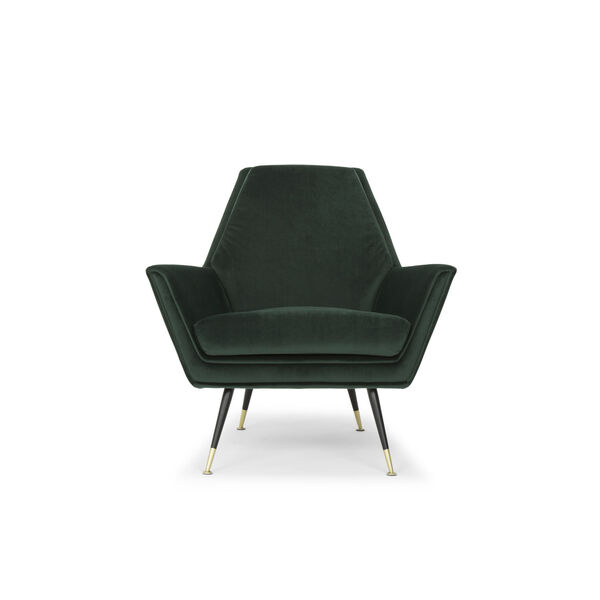 Vanessa Emerald Green and Black Occasional Chair, image 6