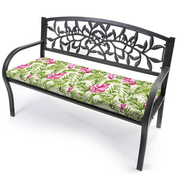 Zealand Island Green 48 x 18 Inches Knife Edge Outdoor Settee Swing Bench Cushion, image 4