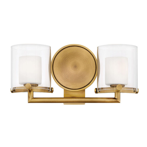 Rixon Heritage Brass Two-Light LED Bath Vanity, image 1