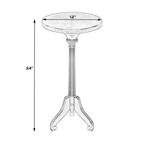 Florence Cherry Brown Pedestal Table, image 6