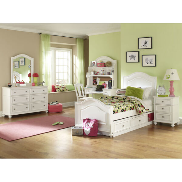 Madison Natural White Painted Finish Kids Bedroom Mirror, image 3