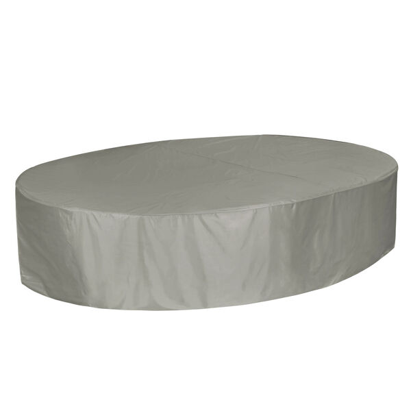 Maple Grey Rectangle Table and Chair Cover, image 1