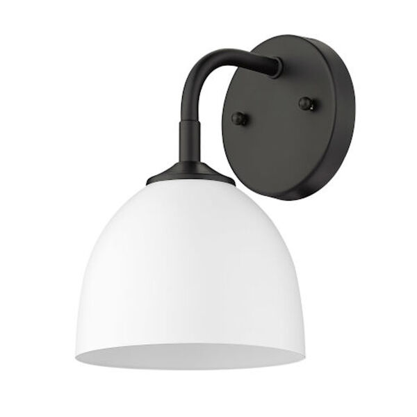 Essex Matte Black and Matte White One-Light Wall Sconce, image 3