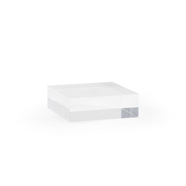 Clear Small Square Plinth, image 1