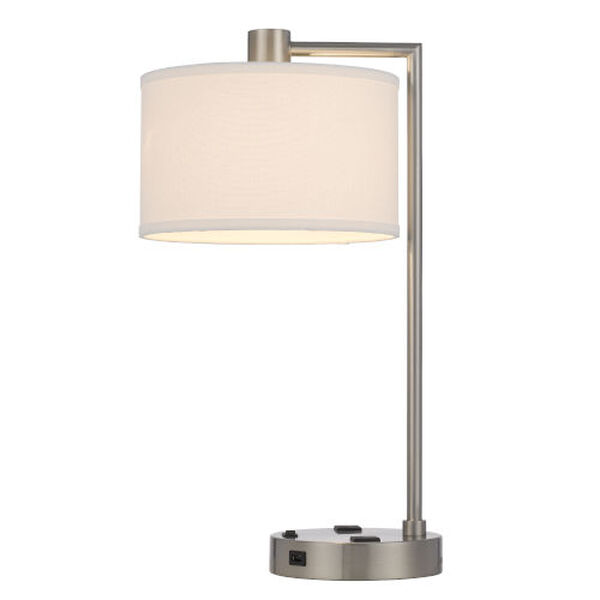 Roanne Brushed Steel One-Light Desk Lamp, image 4