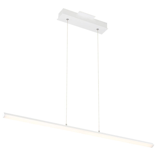 Float Matte White 36-Inch LED Pendant with Acrylic Lens Shade, image 4