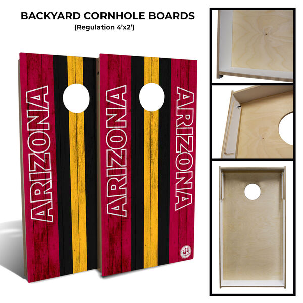 Arizona Football Cornhole Board Set with 8 Bags, image 2