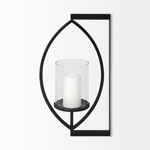 Drax Black Wall Candle Holder, image 4