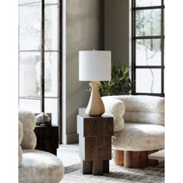 Oakland Taupe and Off-White One-Light Table Lamp, image 2
